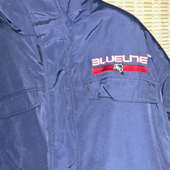 MENS VINTAGE (2003)  BLUELINE NHL COLUMBUS BLUE JACKETS WINTER COAT/ MED/NWOT - Picture 2 of 16